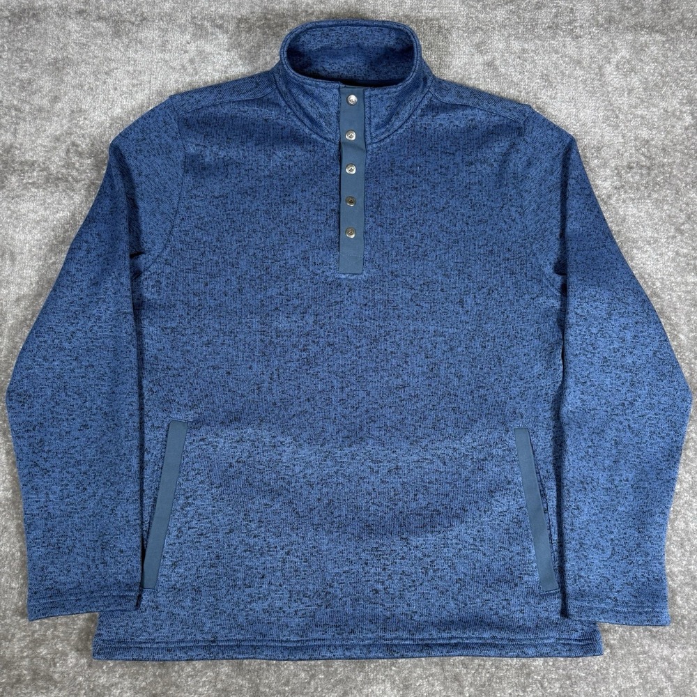 Mountain Khaki Pullover Men's Large Blue Classic Fit Norris Long Sleeve‎ Outdoor